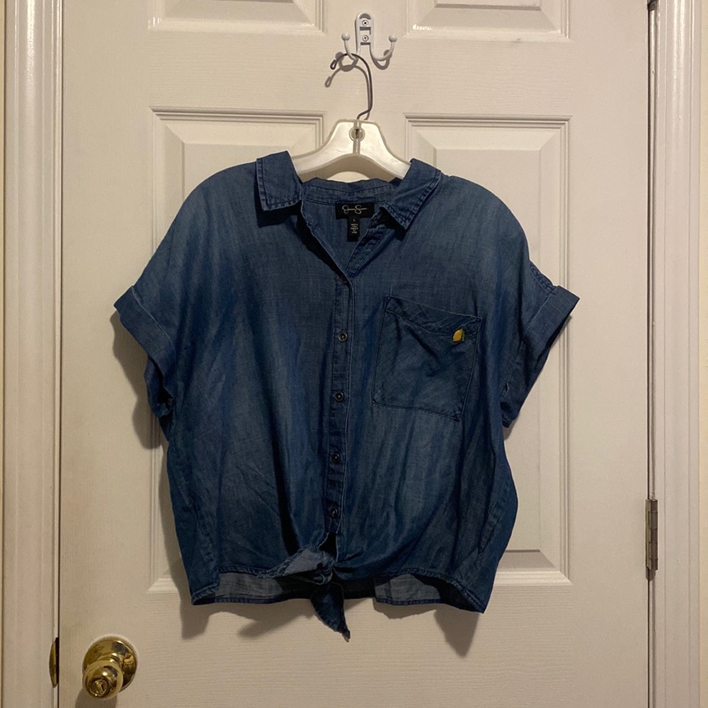 Jessica Simpson jean shirt